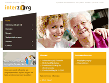 Tablet Screenshot of interzorgthuiszorg.nl